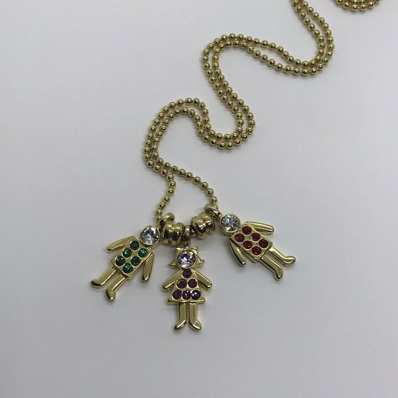 Girl and boys GSC pendants Long Ball chain necklace 29 Inches Red Green Purple - Picture 6 of 12